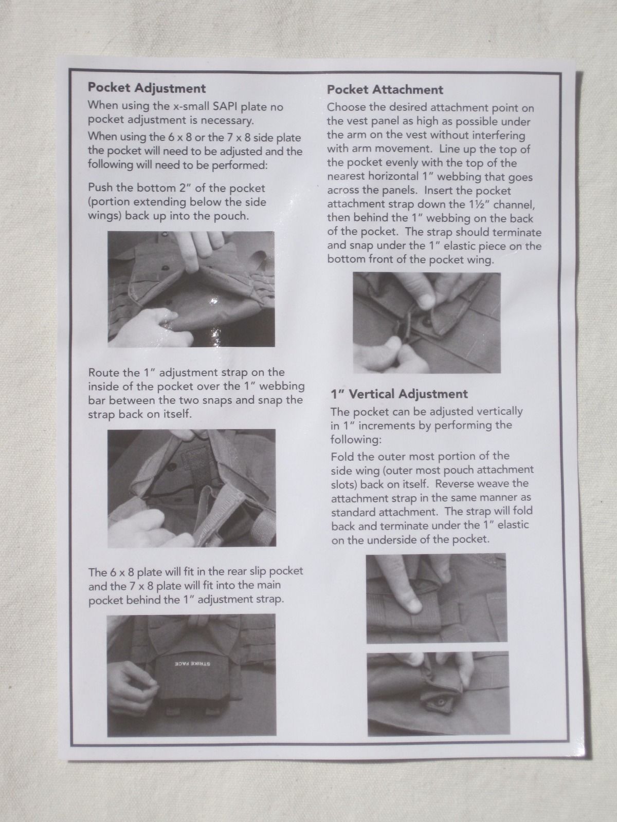 enhanced S-SAPI use and care manual