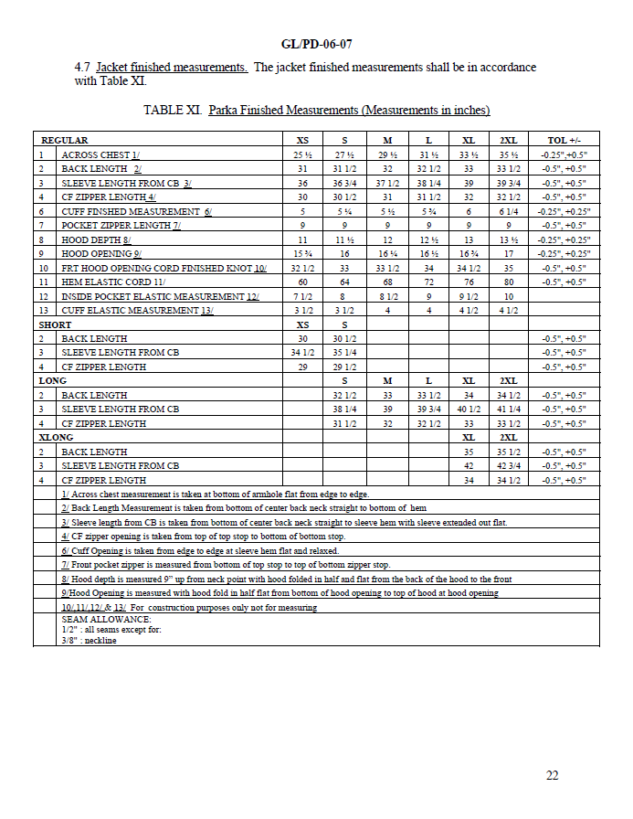 Ecwcs gen iii sales size chart