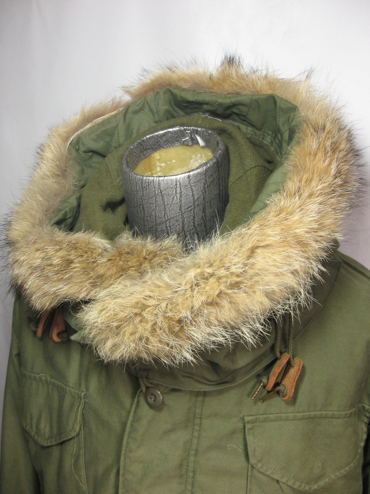 M 65 Extreme Cold Weather Hood with Fur Ruff CIE Hub