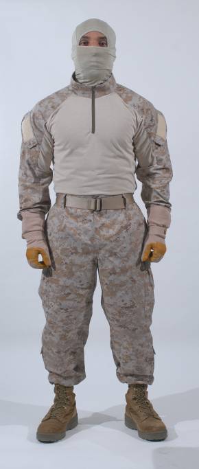 US Issue Marine Corps FROG Grid Fleece Waffle Top