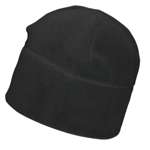 micro fleece cap in black