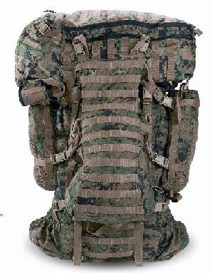 recon ILBE system including main pack, recon tail, pouches, assault pack