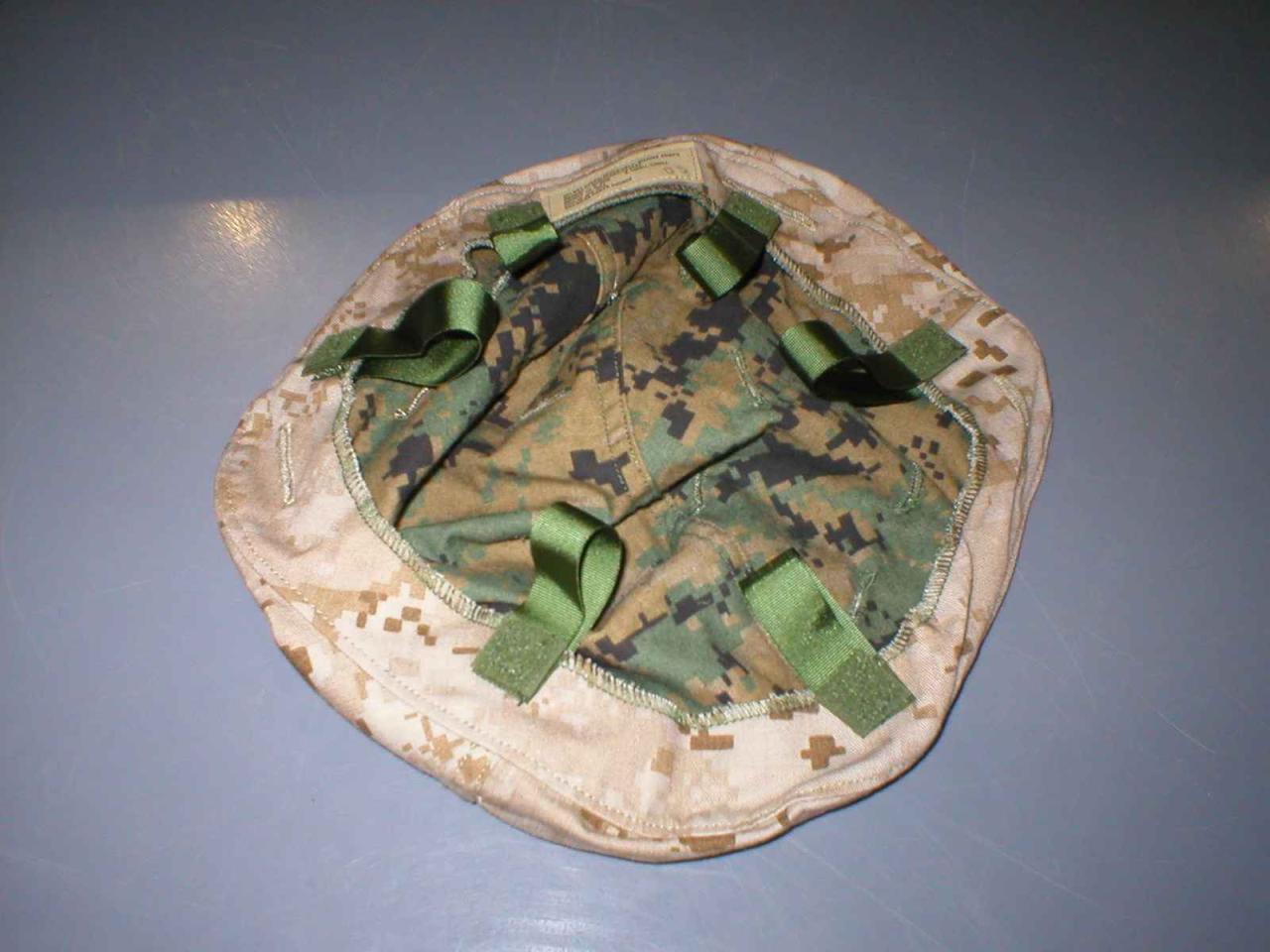 reversible MARPAT helmet cover